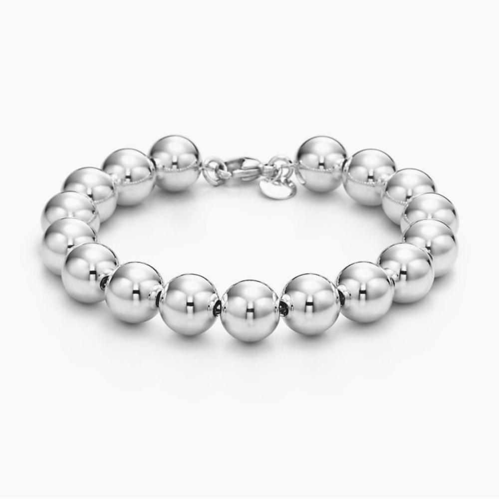 Tiffany Sterling Silver HardWare Ball Bracelet 925